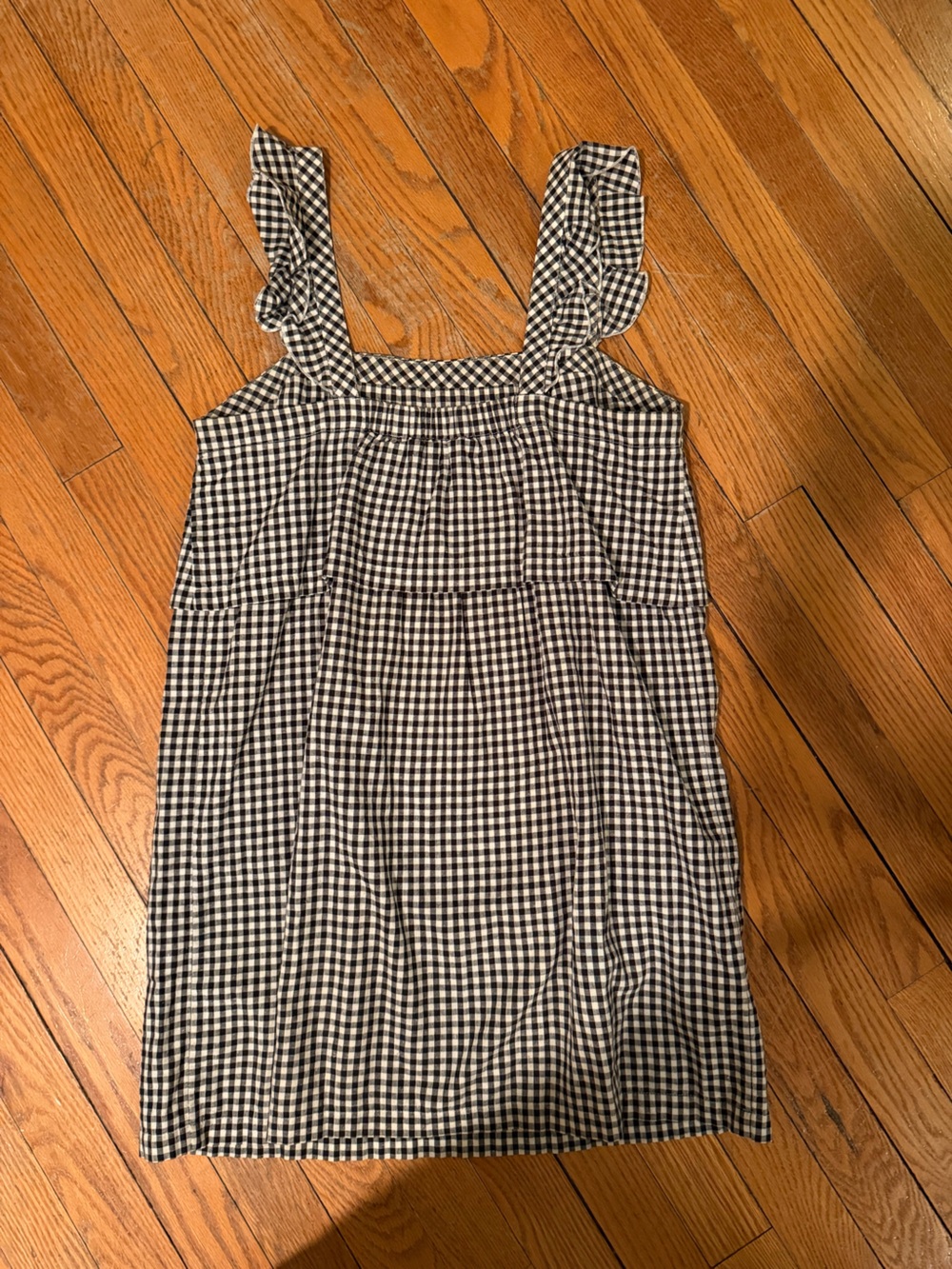 Sezane Black and White Gingham Mini Dress - Picture 2 of 5